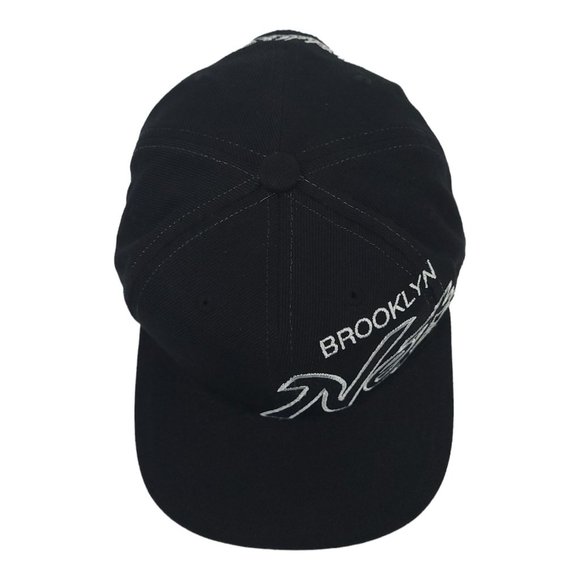 Brooklyn Nets Basketball Flat Brim Snapback Cap Trucker Baseball Mitchell Ness - Picture 10 of 12